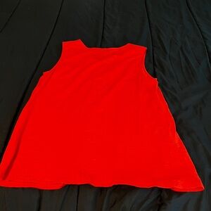 Grace Elements Orange Boxy Sleeveless Tank Top